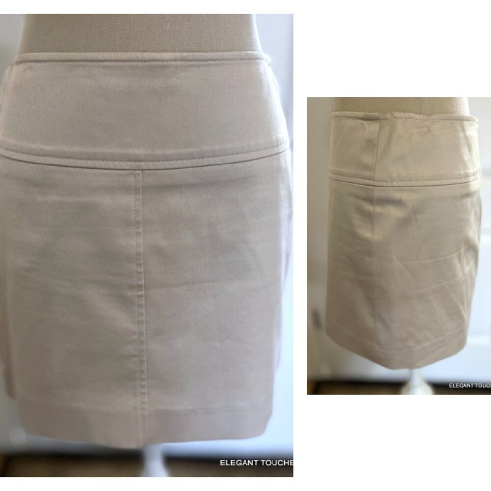 Guess Collection Mini Skirt 4 Tan Stretch Cotton High Waist Short Brown vgt Y2K